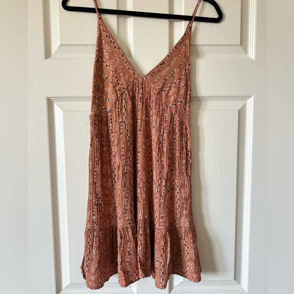 BE COOL Rust Floral Mini Dress
